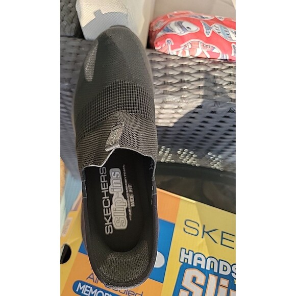 Skechers Hands Free Step-Ins Air Cooled Memory Foam SlipOn Sneaker Mens Size 12W - Picture 4 of 5